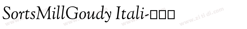 SortsMillGoudy Itali字体转换